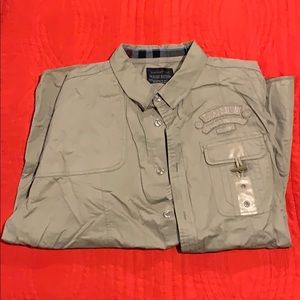 Tan Parish Button Up